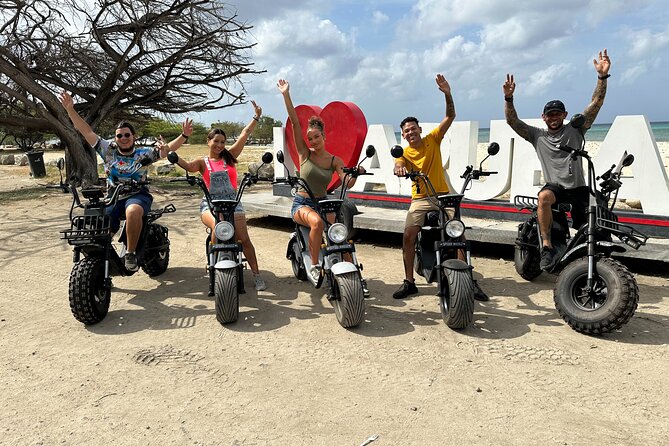1/2 Day (4 hour) Electric Scooter Rental in Aruba - Meeting at Tanki Flip 14c: Getting Started Without Losing Time