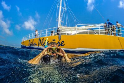 Aruba Afternoon Snorkel Sail aboard Palm Pleasure Catamaran - Boca Catalina: Calmer Water, Easy Fish Spotting