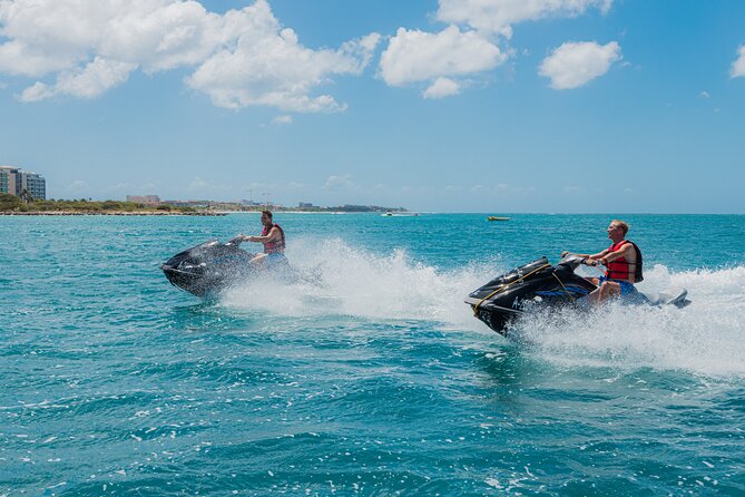Aruba Single Jetski Waverunner near Eagle Beach - Check-in at Aruba Watersports Center and the short floating-dock transfer