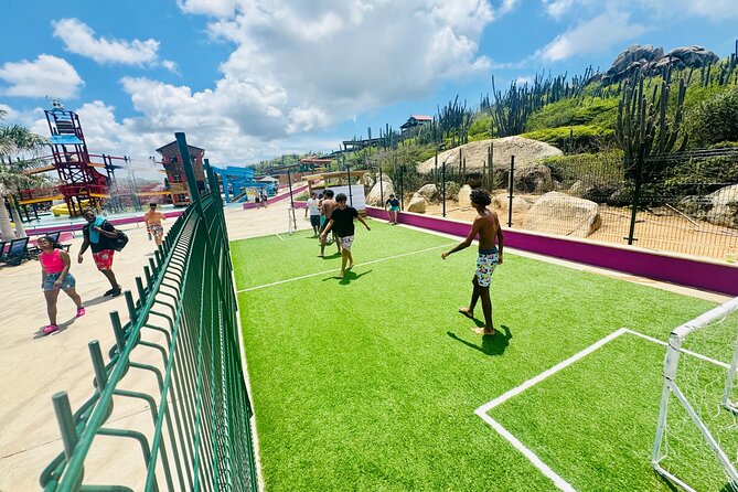 Aruba Waterpark Daypass - More than slides: soccer field, kids playground, and a VR room