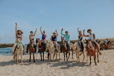 Aruba's Northern Coast Horseback Adventure - The first stretch in Matividiri: instruction, desert riding, and first views