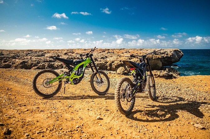 Epic Off-Road Surron Electric Bike Tour in Aruba - Natural Bridge Aruba and the Bushiribana Gold Mill Ruins