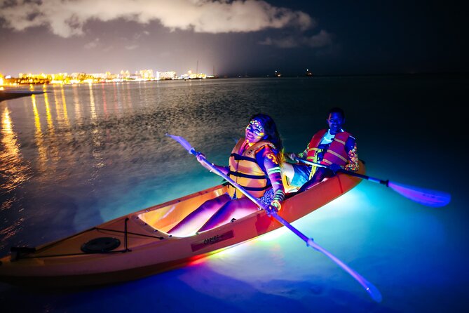 Glow Through the Night with LED Kayak Adventure in Aruba - Safety-First Coaching Without the Hard-Sell