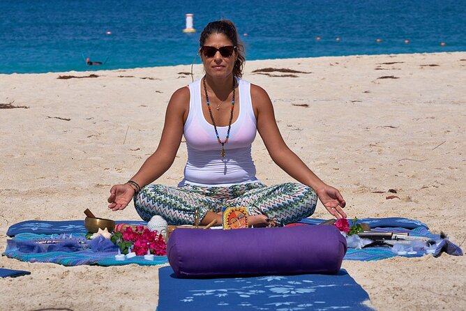 Sound Healing, Chakras opening & Meditation at Eagle beach - The beach setting: sea grape trees, waves, and birds